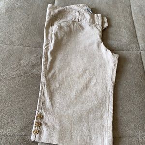 Beige casual shorts